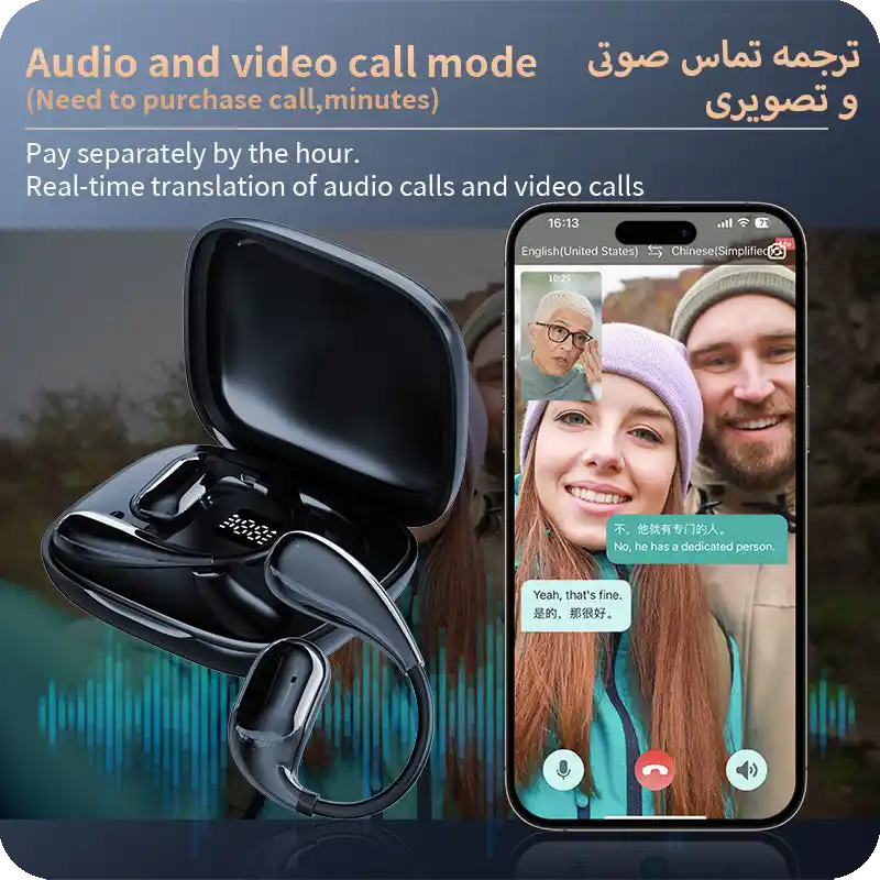 ایرپاد مترجم مدل VTrans AI Earphone